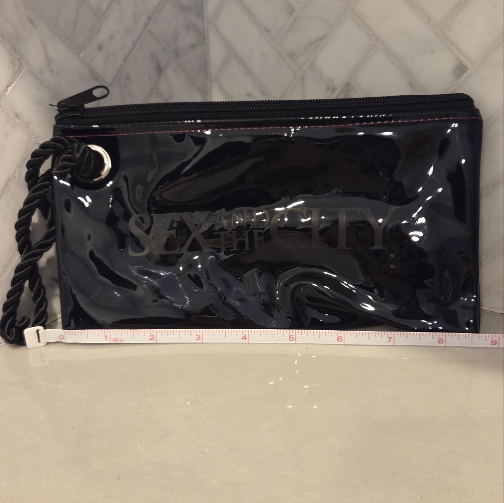 Sex And The City Sleek Black Clutch Bag